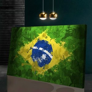 Bandeira do Brasil Oficial Bordada Dupla Face tamanho 1,12x1,60m