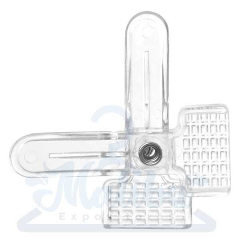 Presilha Acrílico Transparente para Cabides - 60 Unidades