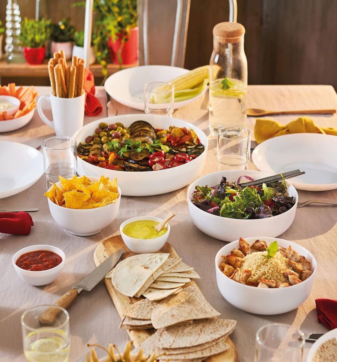 Jogo de 6 Tigelas Cereal Luminarc de Vidro Temperado Branco - 3