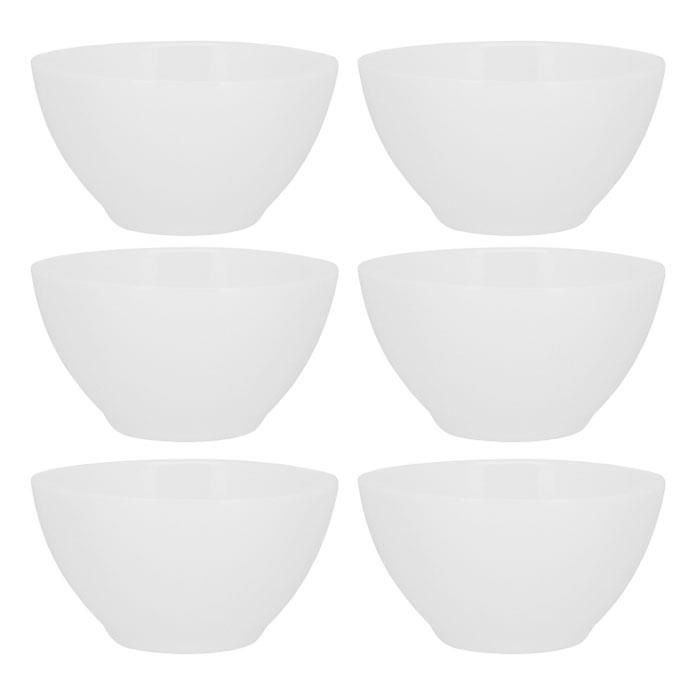 Jogo de 6 Tigelas Cereal Luminarc de Vidro Temperado Branco - 1