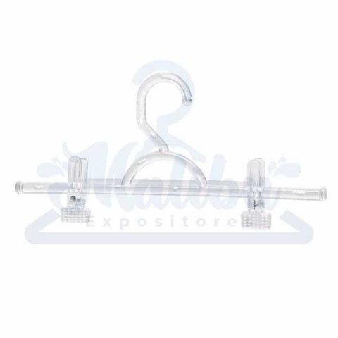 Cabide para Saia Calça Short Acrílico Transparente 25 Unid