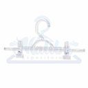 Ver imagem 1 de Cabide para Saia Calça Short Acrílico Transparente 60 Unid