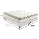 Ver imagem 3 de Cama Box Branco e Colchão King Best Molas Ensacadas Queen 158x198x33 Anjos