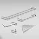 Ver imagem 4 de Kit de Acessórios para Banheiro Escovado 5 Peças 2160tr Grego Metal