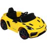 Carro Eletrico Infantil Porche Spyder 718 12v Amarelo - Belfix - 5