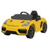 Carro Eletrico Infantil Porche Spyder 718 12v Amarelo - Belfix - 1