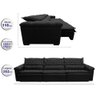 Sofá Retrátil e Reclinável 3.52m Molas Ensacadas Cama inBox Botonê Espuma Viscoelástico Preto - 2