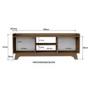 Ver imagem 3 de Rack para Tv até 65'' com 2 Portas 150cm John - Natural