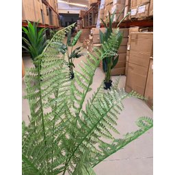 Planta Artificial Samambaia Samambaiaçu Grande para Sala com 120cm - 4