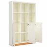 Armario de Escritorio Aracatu 12 Nichos Cor Off White com Freijo 1,20 Mt (larg) - 60615 - 2