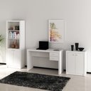 Ver imagem 2 de Conjunto para Escritório Branco 3 Peças Tecnomobili