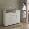 Quarto de Solteiro com Sapateira, Cômoda e Guarda-Roupa 4 Portas Dina Espresso Móveis - 6