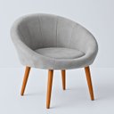 Ver imagem 5 de Kit 2 Poltronas Decorativa para Sala de Espera Recepção Resistente Escritório Tecido Veludo Luxo
