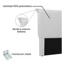 Ver imagem 3 de Cabeceira Garden Cama Box Queen 160 Cm Corino Branco