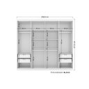 Ver imagem 4 de Guarda Roupa Master 8.4 + Cômoda Master 2.4 Branco - Santos Andirá