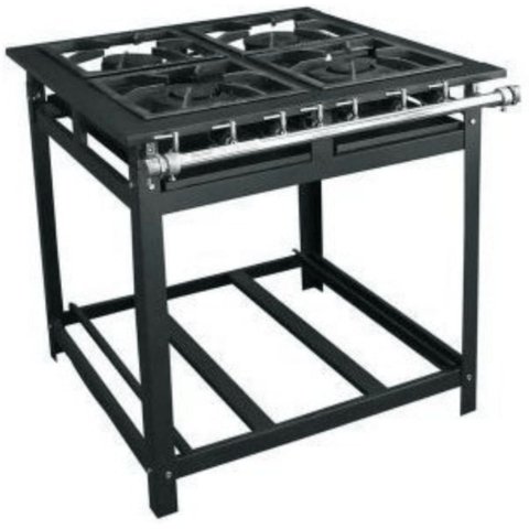 Fogão a Gás 4 Bocas 40x40 P9 Baixa Pressão Master Cristal Aço