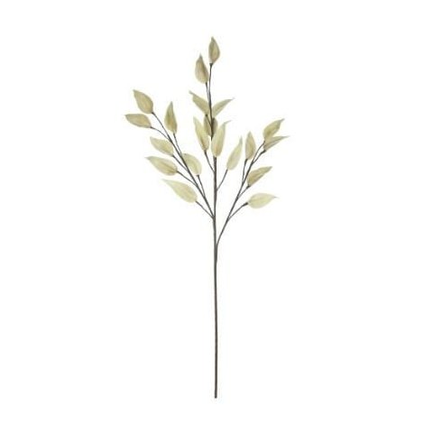 Galho Folha 1m Off White Florarte Flor Arte