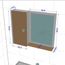 Ver imagem 6 de Armário Espelheira para Banheiro Modelo Genova Design Clean:ripado