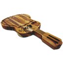 Ver imagem 1 de Tábua de corte tradicional para churrasco Madeira Teca Viola