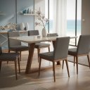 Ver imagem 7 de Mesa de Jantar Bennett com Vidro 115cm Natural Off White