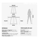 Ver imagem 6 de Mesa de Jantar Bennett com Vidro 115cm Natural Off White