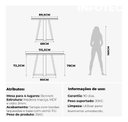 Ver imagem 6 de Mesa de Jantar Bennett com Vidro 115cm Natural Off White
