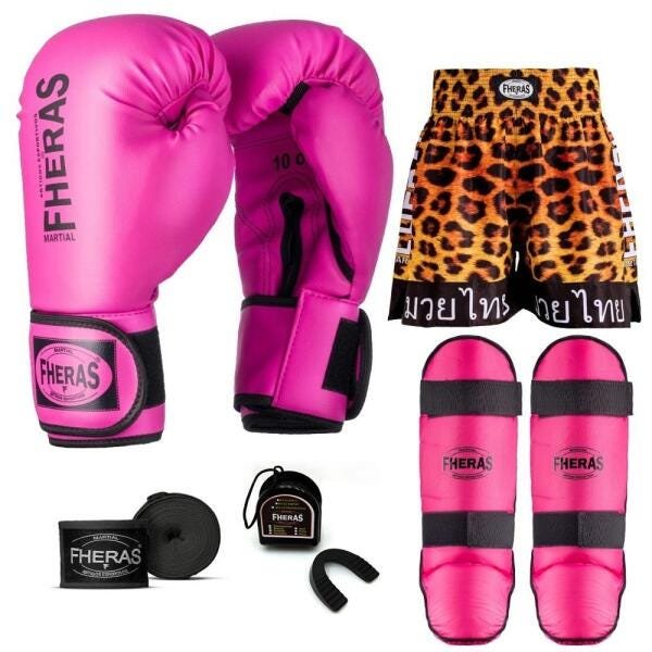 Kit Boxe Muay Thai Fheras Tradicional (01000226) - 7