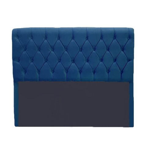 Cabeceira Lady 1,40 Suede Azul Royal - Bandiera Decor