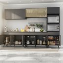 Ver imagem 3 de Cozinha Completa Modulada Bogotá 5 Peças Multimóveis com Vidro Reflecta, Puxador e Pés Personalizáveis