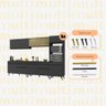 Cozinha Completa Modulada Bogotá 5 Peças Multimóveis com Vidro Reflecta, Puxador e Pés Personalizáveis - 5