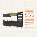 Ver imagem 5 de Cozinha Completa Modulada Bogotá 5 Peças Multimóveis com Vidro Reflecta, Puxador e Pés Personalizáveis