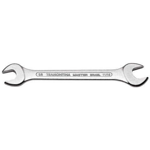 Chave Fixa 5-8x11-16" Tramontina com Corpo em Aço Especial Cromado