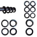 Ver imagem 5 de Cortina 1Folha Blackout PVC Corta Luz 140x180 Admirare Cor: Preto