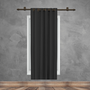 Ver imagem 1 de Cortina 1Folha Blackout PVC Corta Luz 140x180 Admirare Cor: Preto