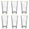 Jogo 6 Copos Altos Borda Dourada 320ml Hammers Gold Hauskraft - 1
