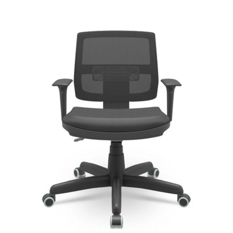 Cadeira Escritório Ergonômica Brizza Executiva Vinil Nr17 Cor:preto