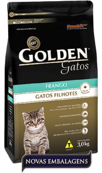 Ração Golden Gato Filhote - Frango - 3kg
