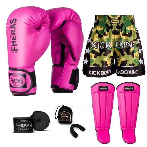 Kit Boxe Muay Thai Fheras Tradicional (01000233) - 7