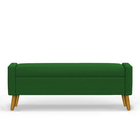 Recamier Bau Londres 1,20m Suede Verde - Clique Decor