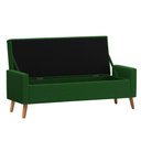 Ver imagem 3 de Recamier Bau Londres 1,20m Suede Verde - Clique Decor