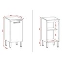 Ver imagem 2 de Balcão de Cozinha Ametista 1 Porta 40 Cm Freijó Supremo - Kits Paraná