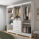 Ver imagem 6 de Guarda-Roupa 6 Portas 3 Gavetas Amanda Yescasa Branco