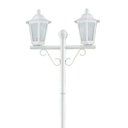 Ver imagem 5 de Kit 6 Postes 1,6m Luminária Branco Jardim E27 Grega Lente Fosca Clássico Dital
