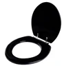 Assento Sanitário Almodadado Macio Flamingo Preto para vaso Incepa - 2