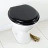 Assento Sanitário Almodadado Macio Flamingo Preto para vaso Incepa - 6