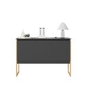 Ver imagem 4 de Buffet Elegante 3 Portas Londres - Preto Dourado