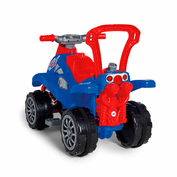 Quadriciclo Infantil Cross Legacy com Capacete de Brinquedo Calesita Azul - 4