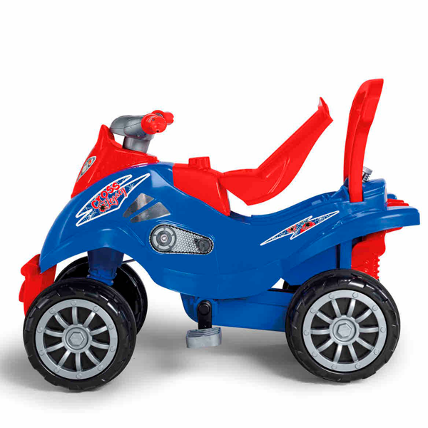 Quadriciclo Infantil Cross Legacy com Capacete de Brinquedo Calesita Azul - 5