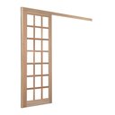 Ver imagem 4 de Porta de Correr Quadriculada C/ Kit Madeira