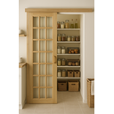 Ver imagem 1 de Porta de Correr Quadriculada C/ Kit Madeira